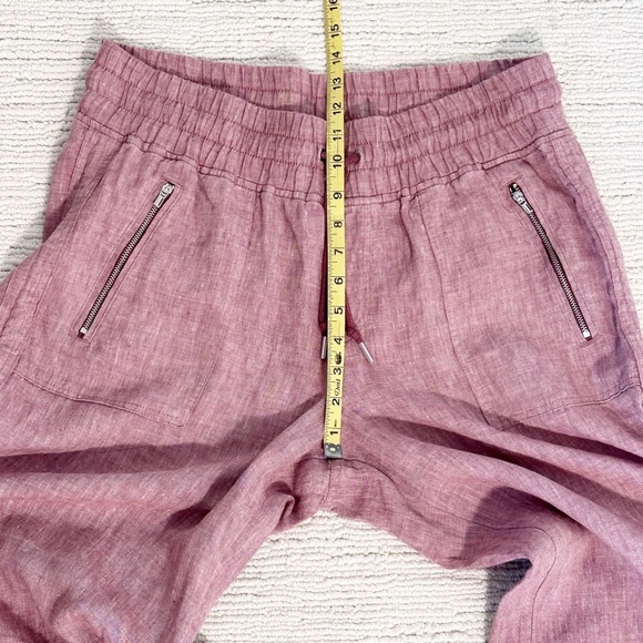ATHLETA Cabo Women’s 14 Pink Wide Leg Pants Pull-on Drawstring Vacation Plus - Picture 7 of 12